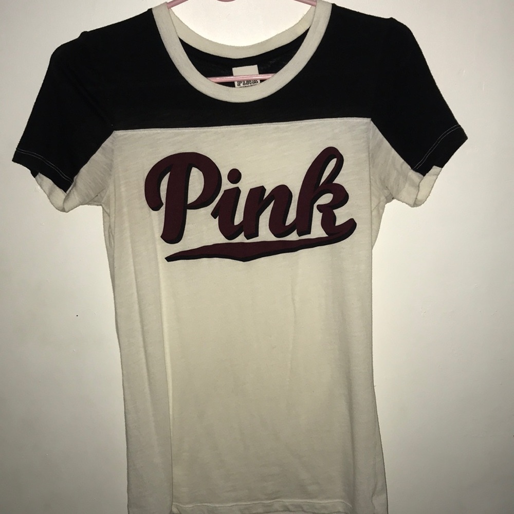 pink brand short sleeve t shirt